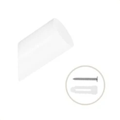 QUVIO Houten Wand Haakje - Wit - S -Meubels Voor Thuis 11135547