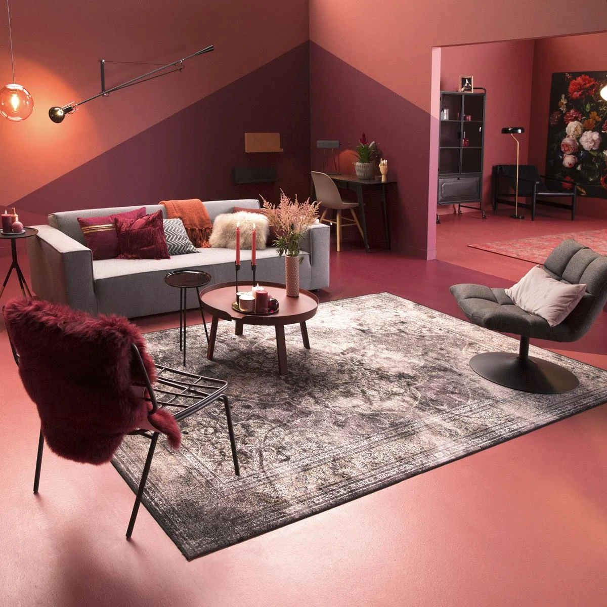 Dutchbone Rugged Vloerkleed 200 X 300 Cm - Bruin 13 Dutchbone Rugged Vloerkleed 200 X 300 Cm - Bruin - Afbeelding 11