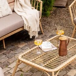 Malagoon Katoenen Plaid - Clay White -Meubels Voor Thuis 11141809