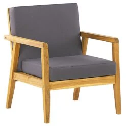 Beliani - PALLANO - Loungeset - Lichte Houtkleur - Acaciahout -Meubels Voor Thuis 11151912