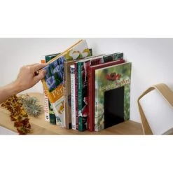 Gorillz Design- Regal- Boekensteun 2 Stuks -Zwart -Meubels Voor Thuis 11152227