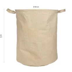 QUVIO Wasmand Rond - Kraftlook - L -Meubels Voor Thuis 11153561