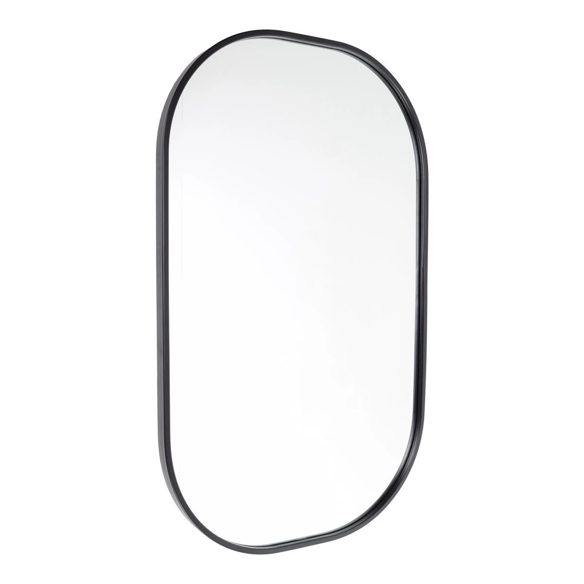 Fragix Iris Spiegel Ovaal - Zwart - Metaal - 80x50 3 Fragix Iris Spiegel Ovaal - Zwart - Metaal - 80x50