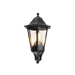 QAZQA Buiten Wandlantaarn Zwart Met Bewegingssensor IP44 - Havana -Meubels Voor Thuis 11180016