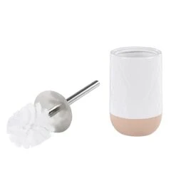 Beliani - LEBU - Badkamerset - Wit - Keramiek -Meubels Voor Thuis 11180199