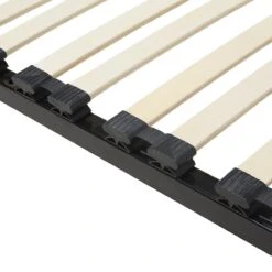 Beliani-BASIC -Vrijstaande Lattenbodem-Zwart-140 X 200 Cm-Staal -Meubels Voor Thuis 11184466