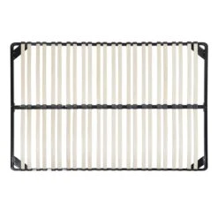 Beliani-BASIC -Vrijstaande Lattenbodem-Zwart-140 X 200 Cm-Staal -Meubels Voor Thuis 11184479