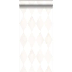 Origin Wallcoverings Behang Wieberruit-motief Licht Crème Beige En Mat