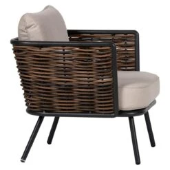 Lisomme Marit 4 Delige Tuin Loungeset Bruin - Met Zitkussens -Meubels Voor Thuis 11191725