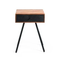 Hoyz Collection - Nachtkastje A370 Walnoot - 40x35x55 -Meubels Voor Thuis 11193720