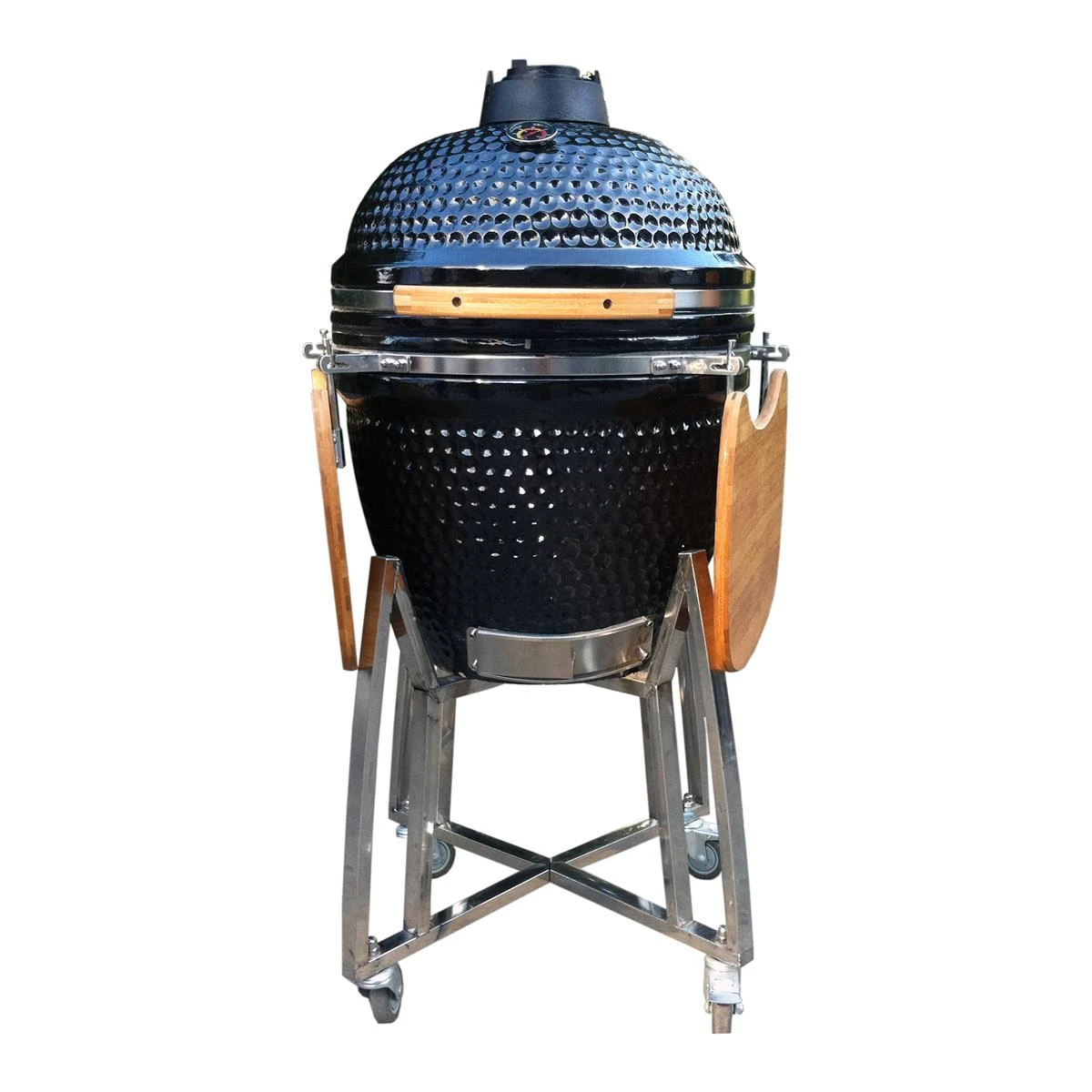 MOOS Kamado Grill 21 Inch Keramische Barbecue - Zwart 4 MOOS Kamado Grill 21 Inch Keramische Barbecue - Zwart - Afbeelding 2
