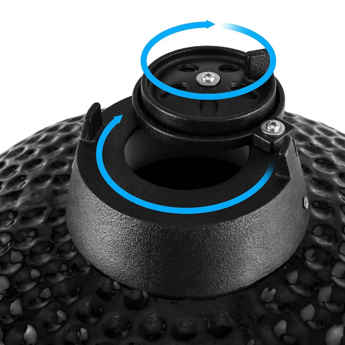 MOOS Kamado Grill 21 Inch Keramische Barbecue - Zwart 5 MOOS Kamado Grill 21 Inch Keramische Barbecue - Zwart - Afbeelding 3