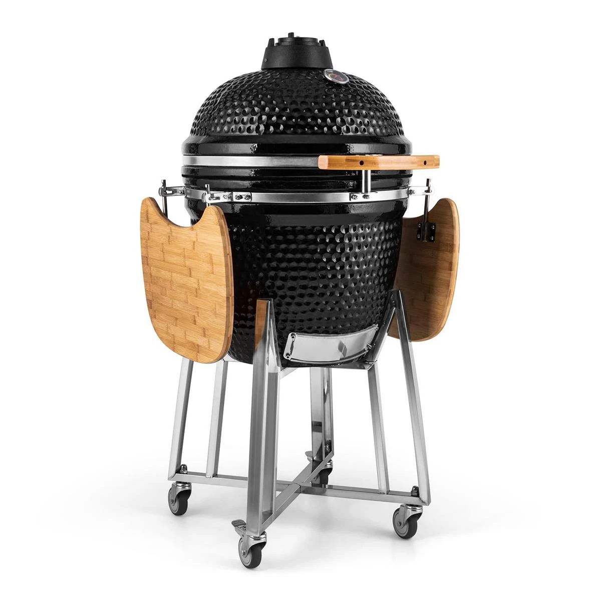 MOOS Kamado Grill 21 Inch Keramische Barbecue - Zwart 7 MOOS Kamado Grill 21 Inch Keramische Barbecue - Zwart - Afbeelding 5