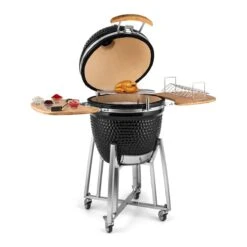 MOOS Kamado Grill 21 Inch Keramische Barbecue - Zwart 16 MOOS Kamado Grill 21 Inch Keramische Barbecue - Zwart -Meubels Voor Thuis 11195529