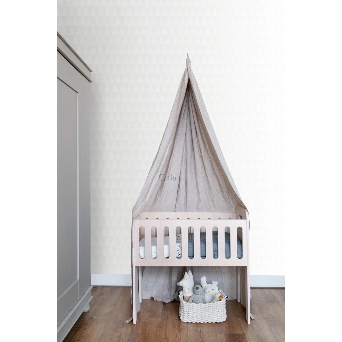 Origin Wallcoverings Behang Grafische Driehoeken Glanzend Wit - 0,53 X 4 Origin Wallcoverings Behang Grafische Driehoeken Glanzend Wit - 0,53 X - Afbeelding 2