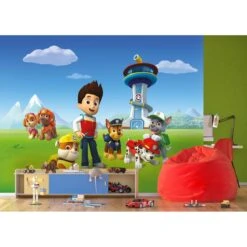 Sanders & Sanders Fotobehang PAW Patrol Blauw, Groen En Rood - 360 X 2 -Meubels Voor Thuis 11209748