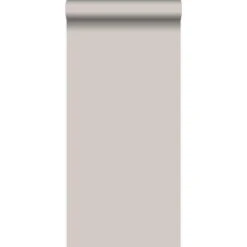 Origin Wallcoverings Behang Effen Warm Zilver - 53 Cm X 10,05 M - 3457