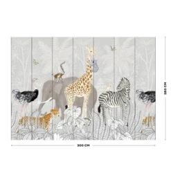Art For The Home | Kids Jungle - Fotobehang - 280x300 Cm -Meubels Voor Thuis 11216721