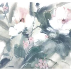 Art For The Home | Expressieve Bloemen - Pastel - Fotobehang - 280x300