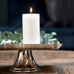 Riviera Maison Stompkaarsen,Pillar Candle ECO Wit 7x13 Cm - 2 Stuk -Meubels Voor Thuis 11228650