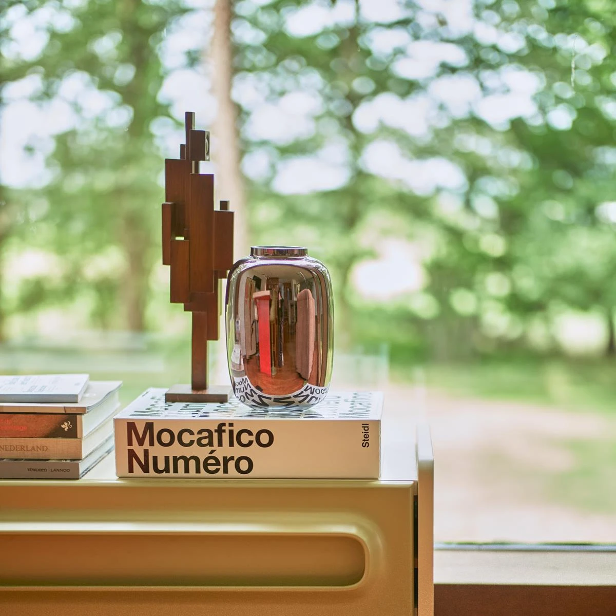 HKliving Skyline Sculpture Ornament - Espresso S 6 HKliving Skyline Sculpture Ornament - Espresso S - Afbeelding 4