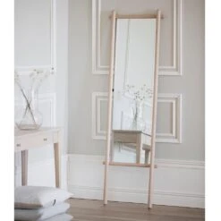 Rowico Home Milford Eikenhouten Staande Wandspiegel Whitewash - 180 Cm -Meubels Voor Thuis 11242240