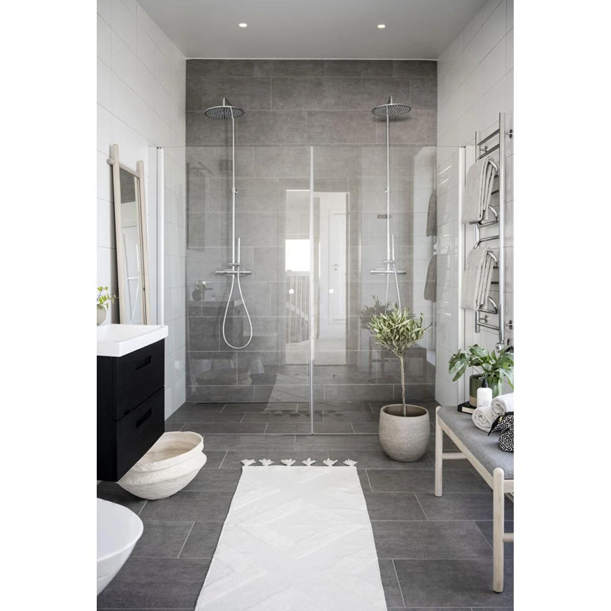 Rowico Home Milford Eikenhouten Bankje Whitewash - Met Zitkussen - 80 5 Rowico Home Milford Eikenhouten Bankje Whitewash - Met Zitkussen - 80 - Afbeelding 3