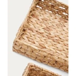Kave Home - Set Van 2 Tressa-dozen Van Natuurvezel 27 X 20 Cm | 36 X -Meubels Voor Thuis 11251423