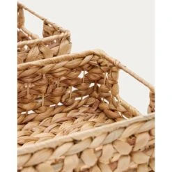Kave Home - Set Van 2 Tressa-dozen Van Natuurvezel 27 X 20 Cm | 36 X -Meubels Voor Thuis 11251426
