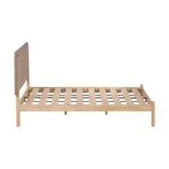 Kave Home - Shayndel Massief Rubberhouten Bed Voor Matrassen Van 150 X -Meubels Voor Thuis 11252970