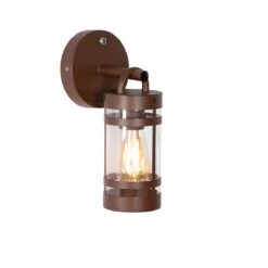 QAZQA Buiten Wandlamp Roestbruin IP44 Licht-donker Sensor - Ruben -Meubels Voor Thuis 11255867