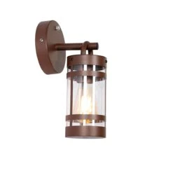 QAZQA Buiten Wandlamp Roestbruin IP44 Licht-donker Sensor - Ruben -Meubels Voor Thuis 11255874