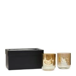 Riviera Maison RM Love Votive Box Gold 2 Pieces (Ø) 9x (H) 10 -Meubels Voor Thuis 11258539