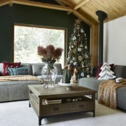 Riviera Maison Plaid Bruin, Deken - RM Veran 170x130 - Acryl -Meubels Voor Thuis 11261808