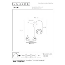 TATUM - Tuinspot Buiten - LED - Antraciet -Meubels Voor Thuis 11273475