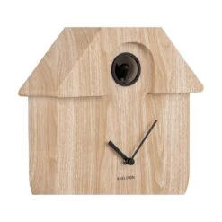 PRESENT TIME Karlsson Wandklok Modern Cuckoo - Naturel - 8,5x21,5x41cm -Meubels Voor Thuis 11276564