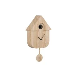 PRESENT TIME Karlsson Wandklok Modern Cuckoo - Naturel - 8,5x21,5x41cm -Meubels Voor Thuis 11288597