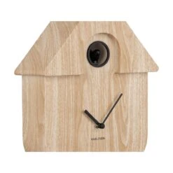 PRESENT TIME Karlsson Wandklok Modern Cuckoo - Naturel - 8,5x21,5x41cm -Meubels Voor Thuis 11288599