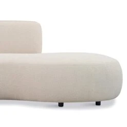 By FonQ Soft Ottomane Bank Rechts - Crème -Meubels Voor Thuis 11291256