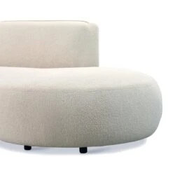 By FonQ Soft Ottomane Bank Rechts - Crème -Meubels Voor Thuis 11291258