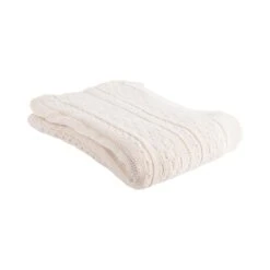 Present Time - Throw Twisted Cable Knitted