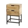 MOOS Alec Nachtkastje - 2 Lades - Acaciahout -Meubels Voor Thuis 11302945