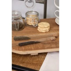 Clayre & Eef Decoratie Fles Met Flessenstop 40 Ml Glas Mini Fles -Meubels Voor Thuis 11310239