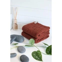 Knit Factory Gastendoek Ivy - Stone Green - 40x30 Cm -Meubels Voor Thuis 11325308