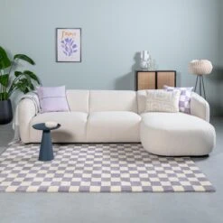 By FonQ Sierkussen Set Van 3 - Groovy - Check - Linen Line -Meubels Voor Thuis 11352231