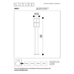 Lucide NAVI Sokkellamp - Antraciet 11 Lucide NAVI Sokkellamp - Antraciet -Meubels Voor Thuis 11393281