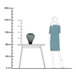 Vase The World Bel Air Vaas Ø 30 Cm - Grijs -Meubels Voor Thuis 11430485