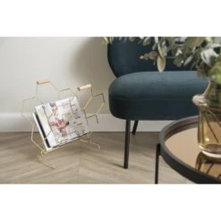 Present Time - Tijdschriftenrek Honeycomb - Verguld - 40x33x45cm -Meubels Voor Thuis 11431062