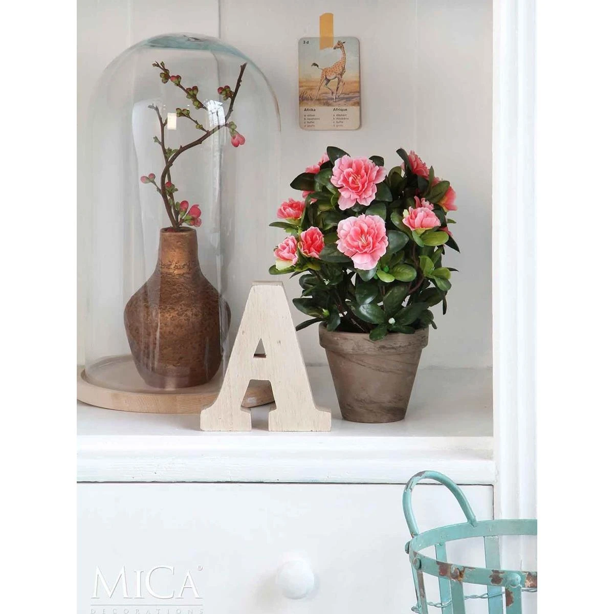 Mica Decorations Hella Stolp - H23 X Ø17 Cm - Glas - Set Van 2 5 Mica Decorations Hella Stolp - H23 X Ø17 Cm - Glas - Set Van 2 - Afbeelding 3