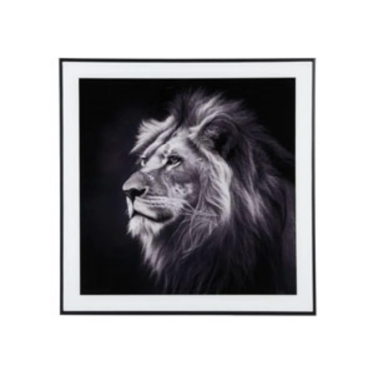 Present Time Wanddecoratie Lion - Zwart - 2x50x50cm 3 Present Time Wanddecoratie Lion - Zwart - 2x50x50cm